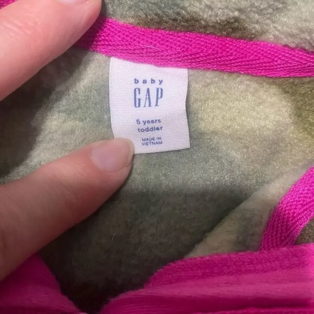 - Baby gap half zip camouflage, fleece size 5‎ years toddler